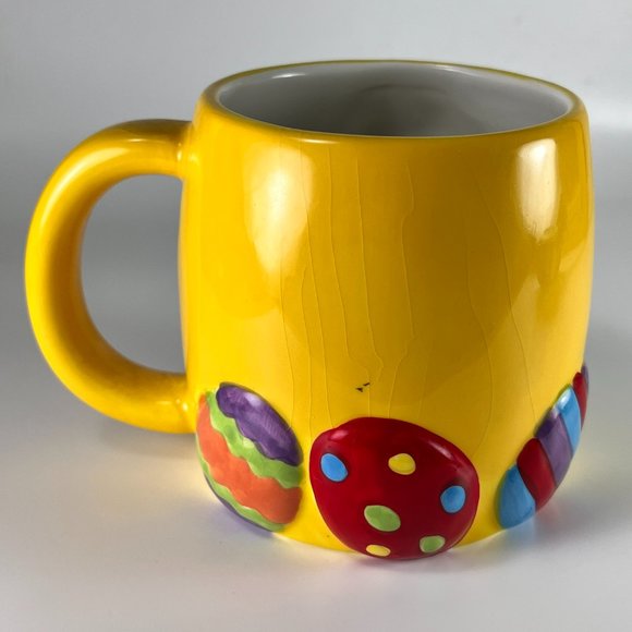 Vtg Mars Blue M&M Coffee Cup Mug Ceramic Oversized Galerie 2001 Souvenir - Picture 4 of 13